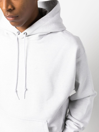 Shop Nike Solo Swoosh Hoodie In Grau