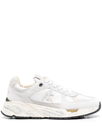 Shop Premiata Mase Panelled Sneakers In Weiss