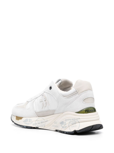 Shop Premiata Mase Panelled Sneakers In Weiss