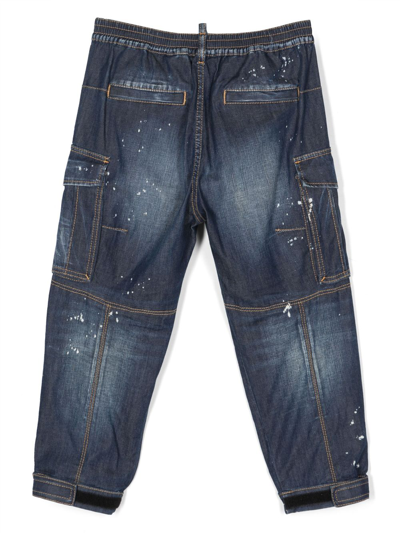 Dsquared2 Wide-leg Jeans In Black