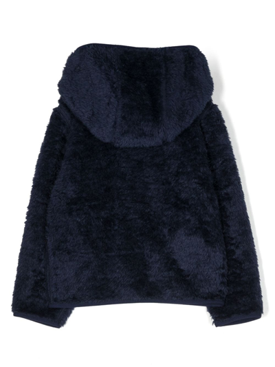 Polo Ralph Lauren Polo Pony Faux-fur Jacket In Blue