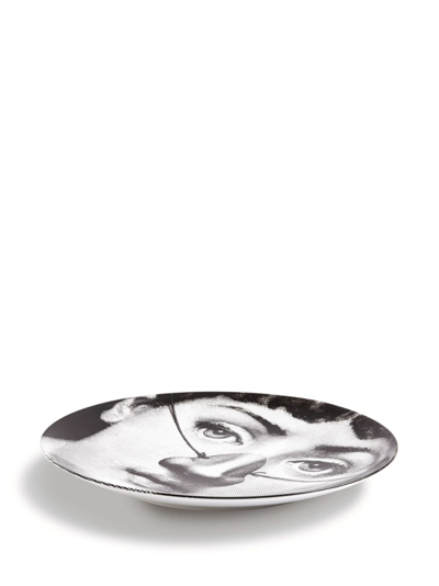 Fornasetti Tema E Variazioni Porcelain Plate (26cm) In White