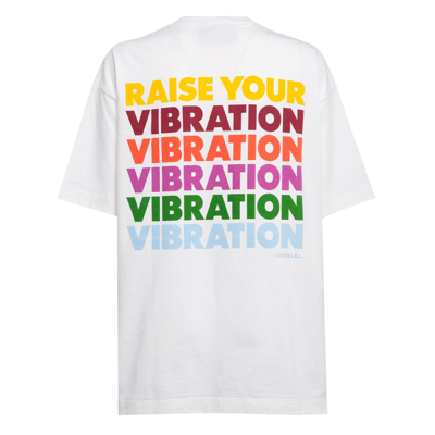 Shop La Doublej Raise Your Vibration T-shirt In Solid Print