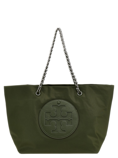 Shop Tory Burch Ella Chain Top Handle Bag In Green