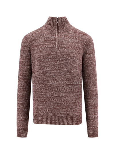 Shop Loro Piana Lima Knitted Pullover In Brown