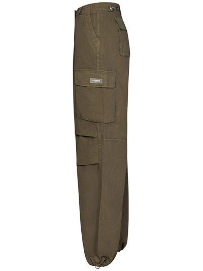 Shop Coperni Trousers In Military Green