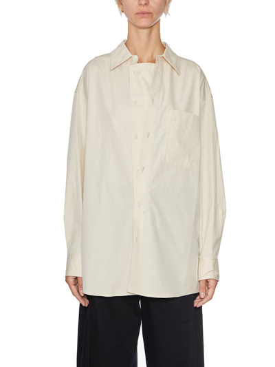 Shop Lemaire Overlapping In Beige