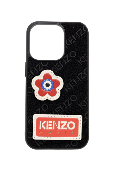 Shop Kenzo Boke Flower Iphone 14 Pro Case In Black