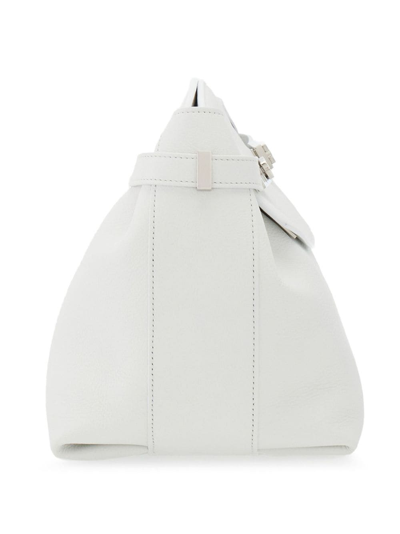 Ferragamo Small Hug Leather Crossbody Bag In White