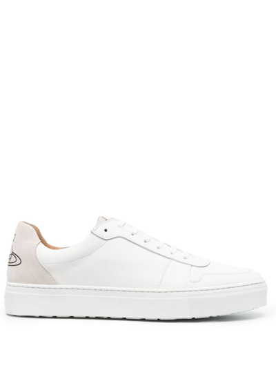 Shop Vivienne Westwood Apollo Leather Sneakers In White