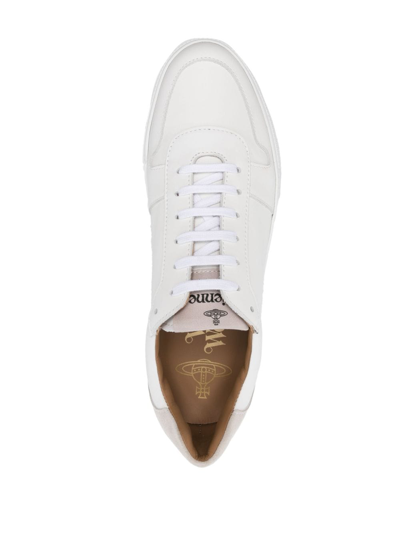 Shop Vivienne Westwood Apollo Leather Sneakers In White