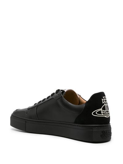 Shop Vivienne Westwood Apollo Leather Sneakers In Black