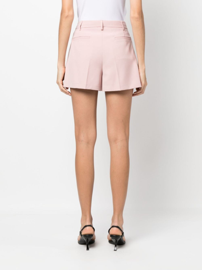 Shop Blanca Vita Pressed-crease Short Shorts In Pink