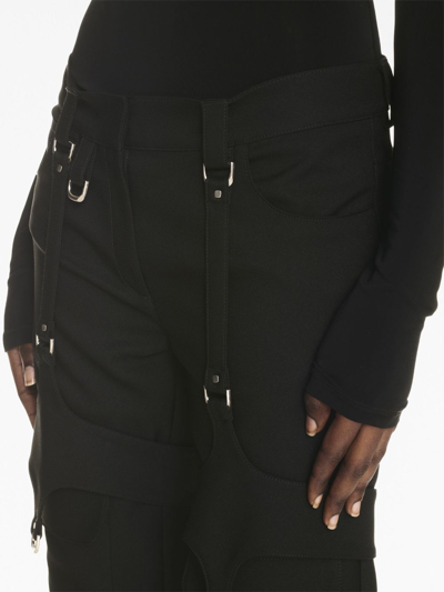 Shop Off-white Buckle-detail Cargo Pants In Black