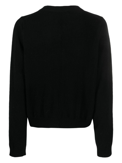 Shop Chinti & Parker V-neck Cropped Cardi-coat In Black