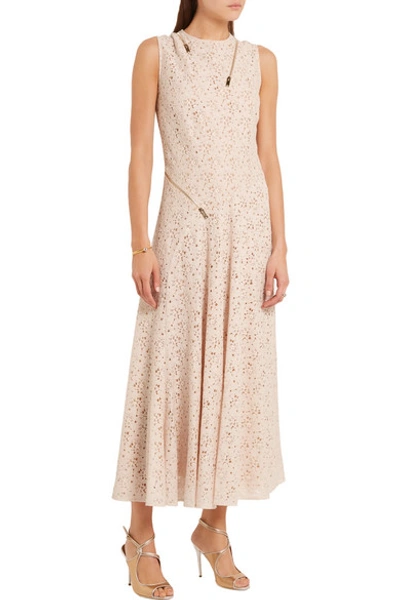 Shop Stella Mccartney Zip-detailed Lace Gown