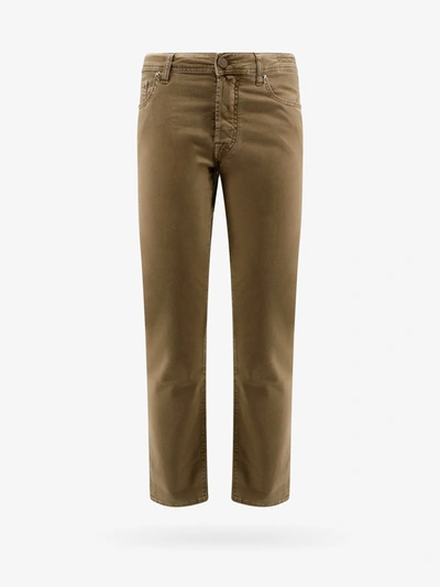 Shop Jacob Cohen Trouser In Brown