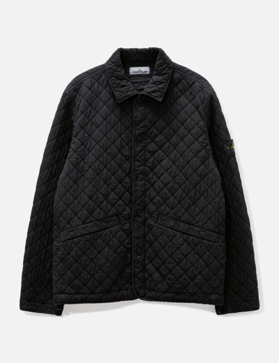 Shop Stone Island 50 Fili Quilted Jacket In Black