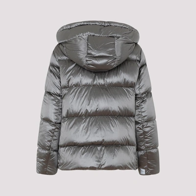 Shop Max Mara The Cube Spacepi Down Jacket Wintercoat In Grey