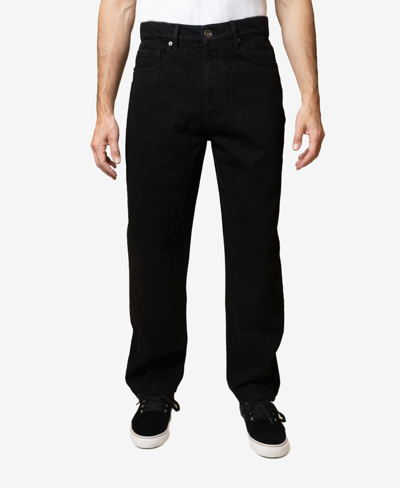 Shop Lazer Men's Loose Fit Rigid Jeans In Black Rinse