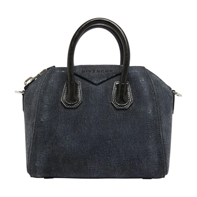 Shop Givenchy Antigona Mini Bag In Noir