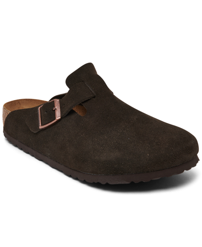 Birkenstock Suede Sandals Rubber Sole In Blue