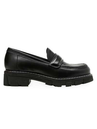 Shop La Canadienne Women's Douglas Leather Loafers In Black
