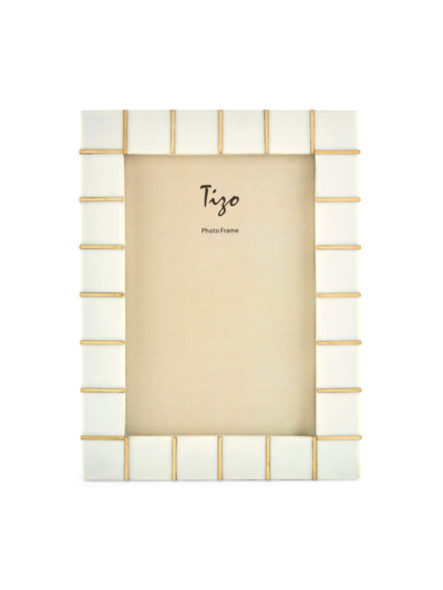 Shop Tizo Resin Bone Frame In Natural White Gold