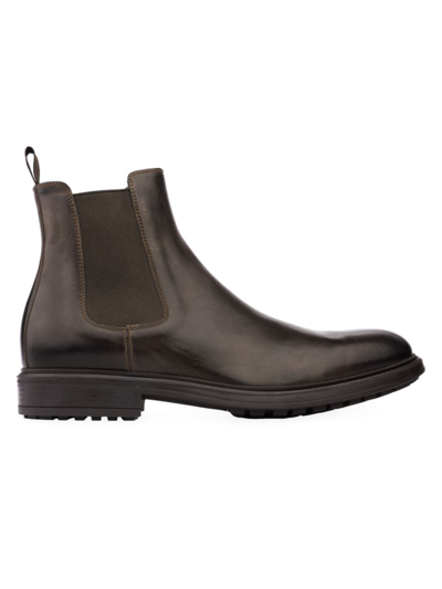 Shop To Boot New York Men's Largo Leather Chelsea Boots In Moro