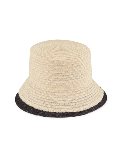 Shop Eugenia Kim Women's Jonah Contrast Brim Bucket Hat In Natural Black