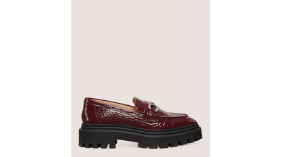 Stuart Weitzman Owen Buckle Ultra Lug Loafer The Sw Outlet In Cabernet