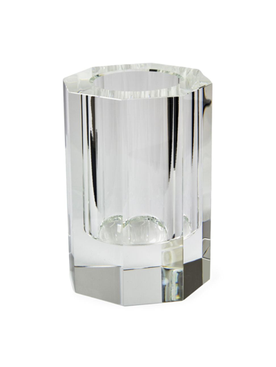 Shop Tizo Crystal Octagonal Vase In Clear