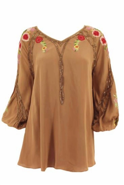 Shop Vintage Collection Women's Sahara Tunic In Camel In Brown