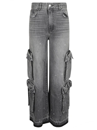 Shop Amiri Jeans In Stone Grey-12 oz Italian Rigid