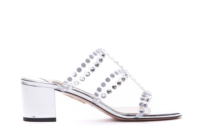 Shop Aquazzura Sandals In Silver