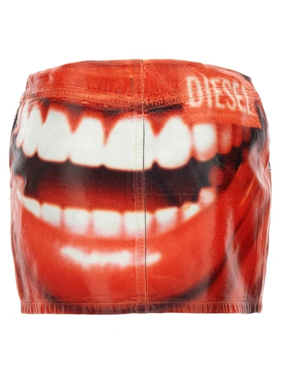 Shop Diesel 'de-pra-mini-fsd' Skirt In Multicolor