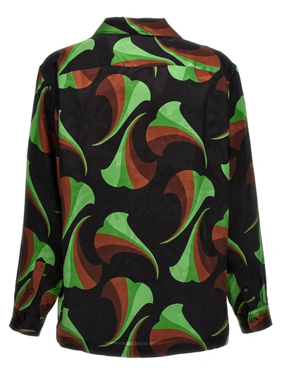 Shop Etro Logo Embroidery Pattern Shirt In Multicolor