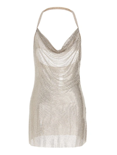 Shop Giuseppe Di Morabito Rhinestone Dress In Silver