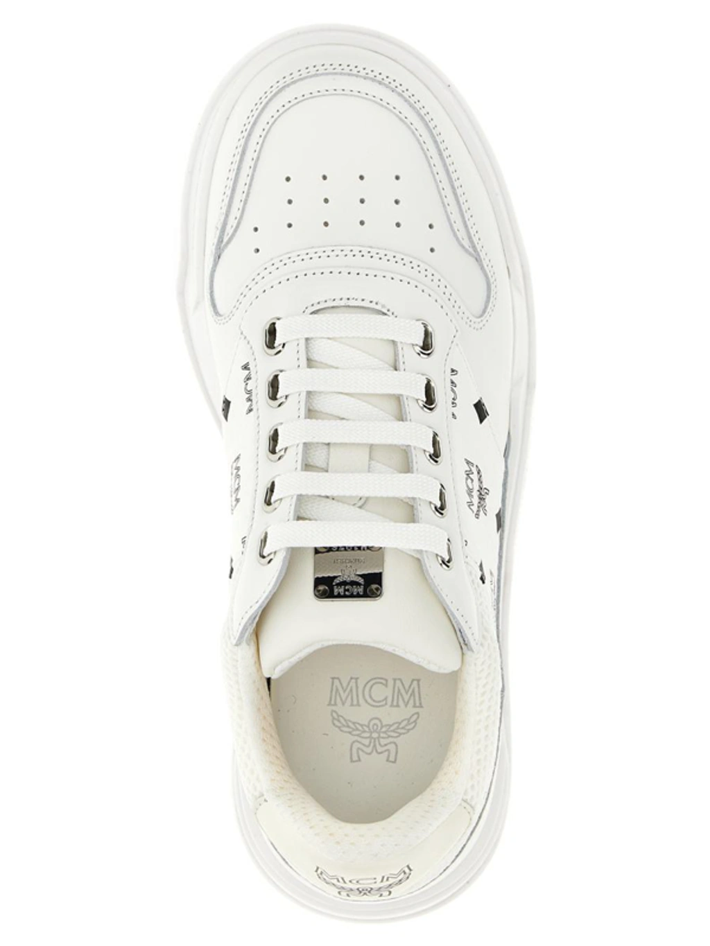 Mcm Skyward Low-top Sneakers In Visetos In White | ModeSens