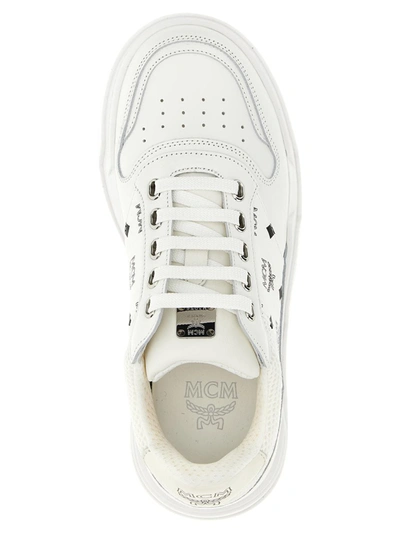 Shop Mcm 'skyward' Sneakers In White