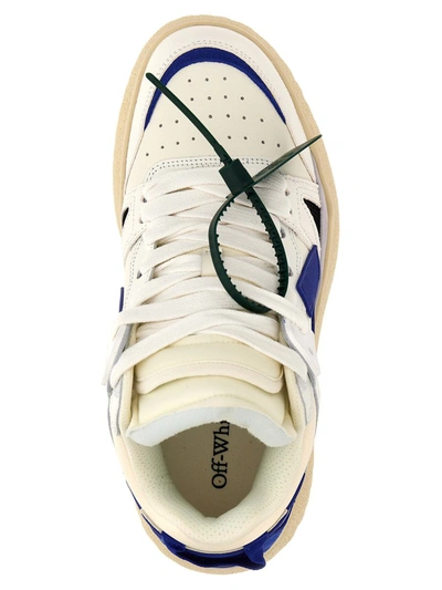 Shop Off-white 'midtop Sponge' Sneakers In Blue