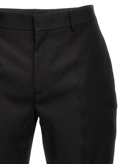 Shop Off-white 'ow Embroidery' Pants In Black