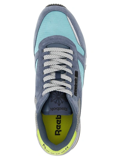 Shop Reebok 'classic Leather' Sneakers In Light Blue