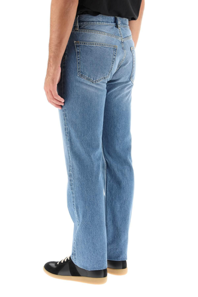 Shop Maison Margiela Five-pocket Straight Jeans In Blue