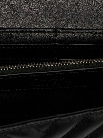 Shop Pinko Love Bag One Wallet Chevron Wallets, Card Holders Black