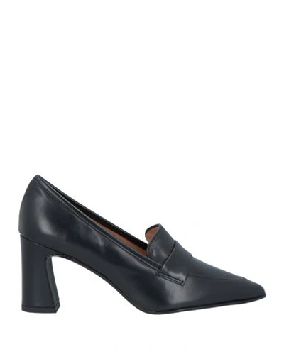 Il Borgo Firenze Woman Loafers Black Size 9 Soft Leather In Black