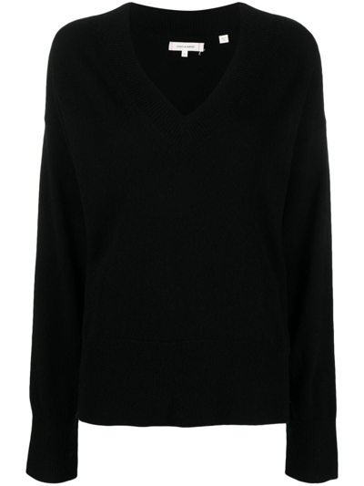 Shop Chinti & Parker V-neck Knitted Jumper In Black