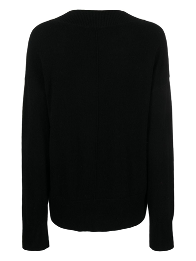 Shop Chinti & Parker V-neck Knitted Jumper In Black