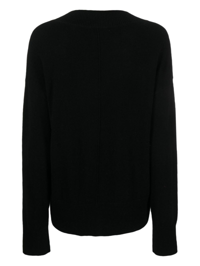 Chinti & Parker V-neck Knitted Jumper In Black