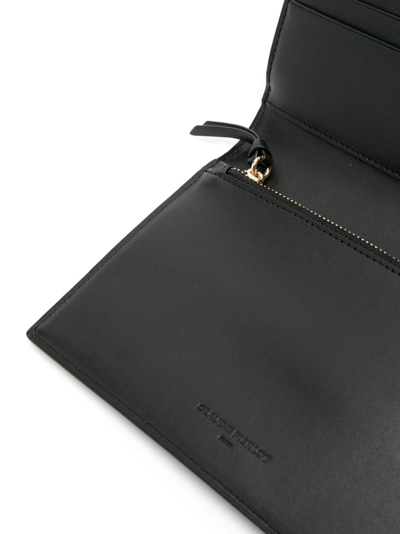Shop Claudie Pierlot Logo-plaque Foldover Crossbody Bag In Black